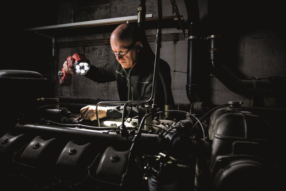 FLEX Proiettore lampada LED a batteria WL 2800 18.0