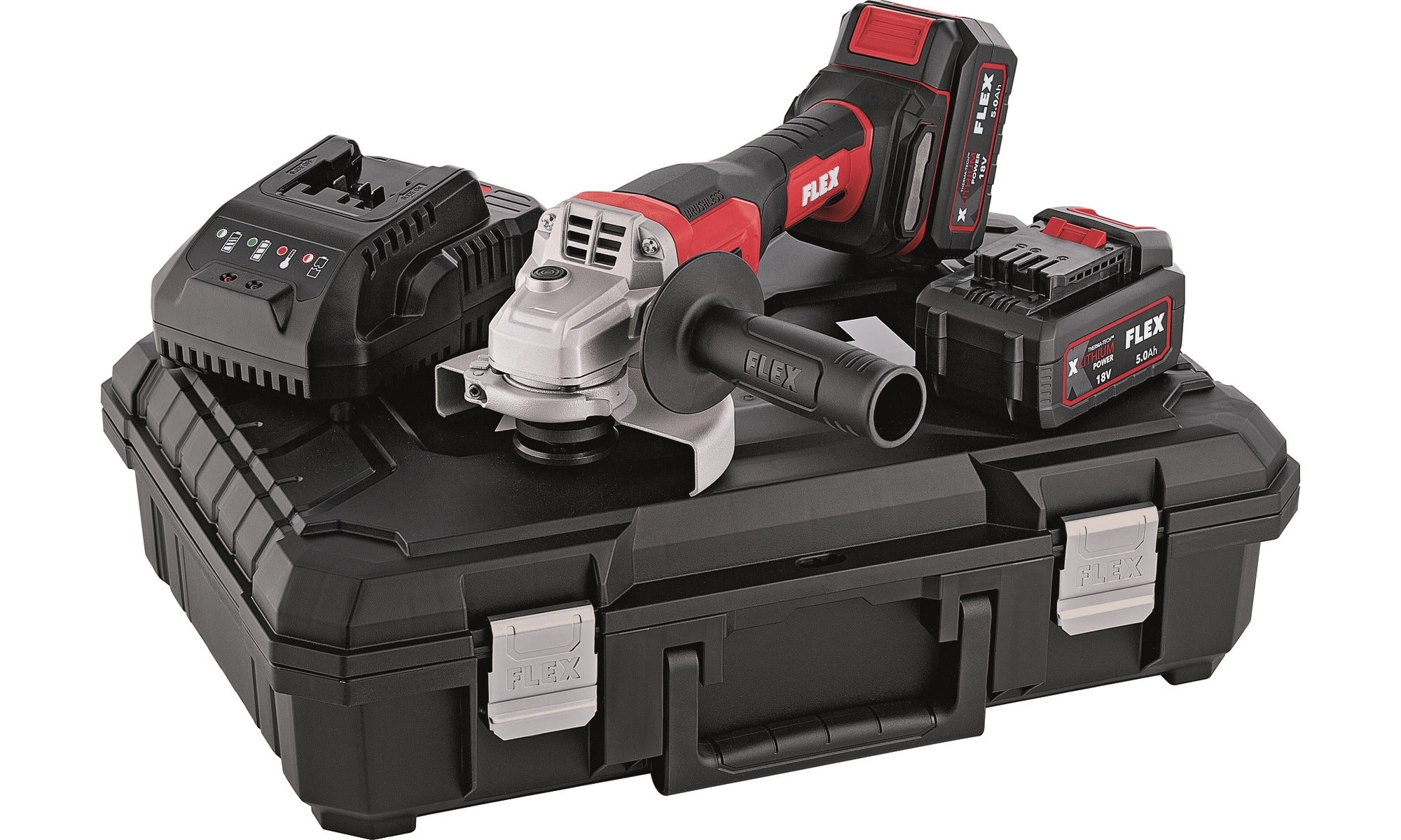 FLEX Smerigliatrice angolare a batteria L 125 18.0-EC LD/5.0 Set