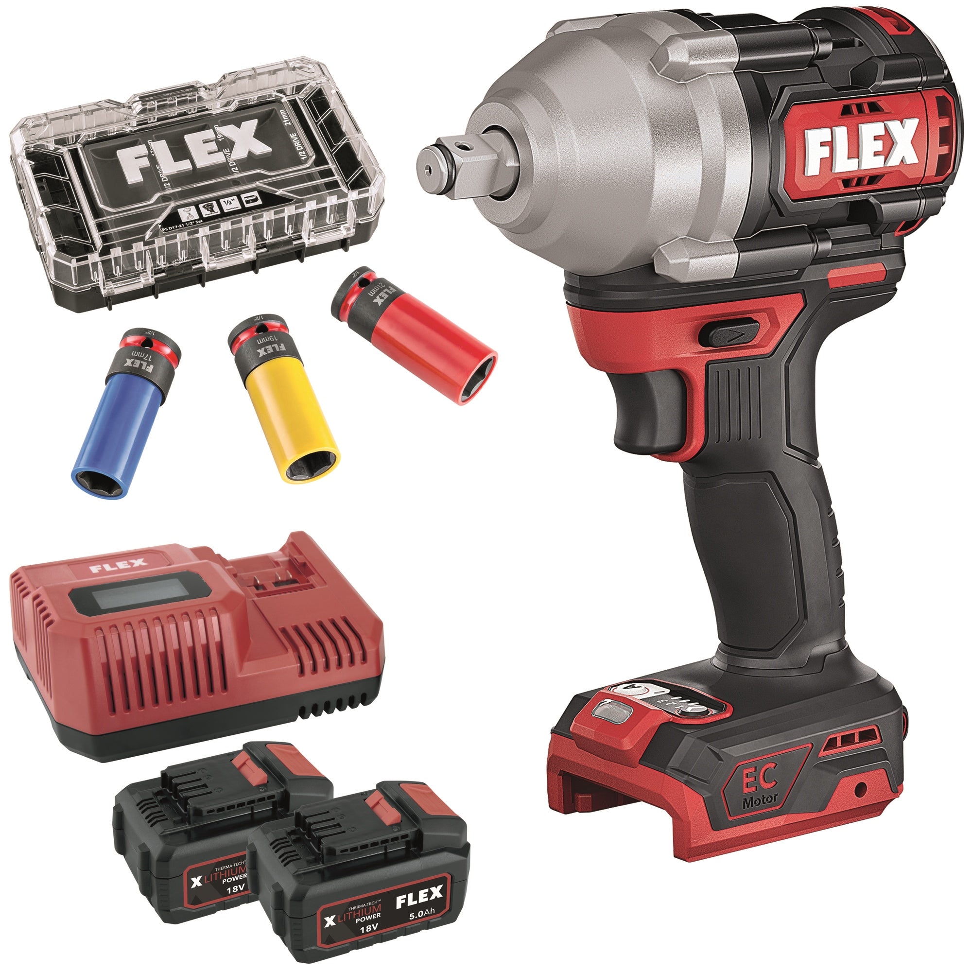 FLEX Avvitatore ad impulsi bullonatrice IW 1/2" 750 18-EC Set
