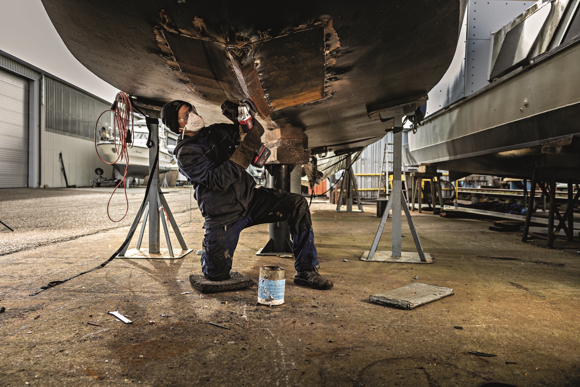 Smerigliatrice angolare a batteria FLEX LBP 125-15 18-EC C