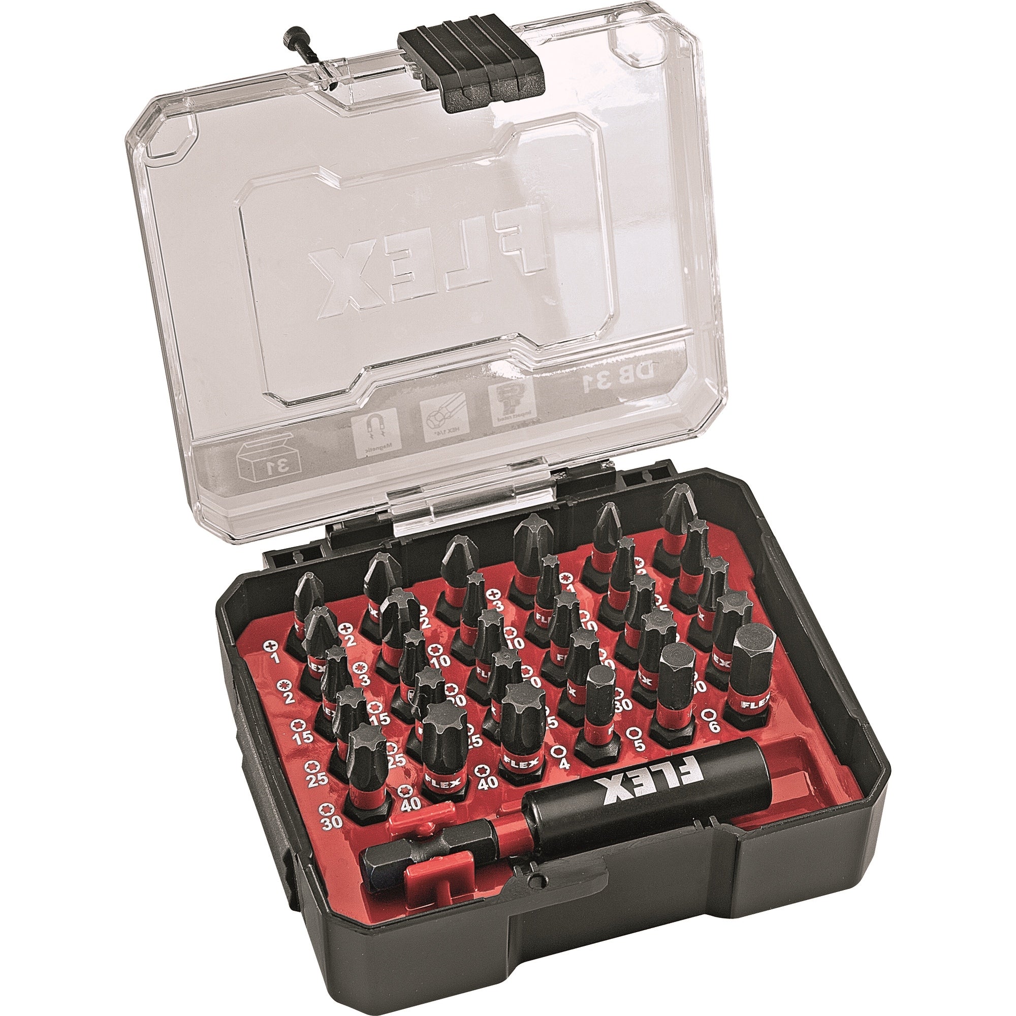 FLEX 4.0 V Schraubendreher SD 5-300 4.0 C + Bitsatz DB 31