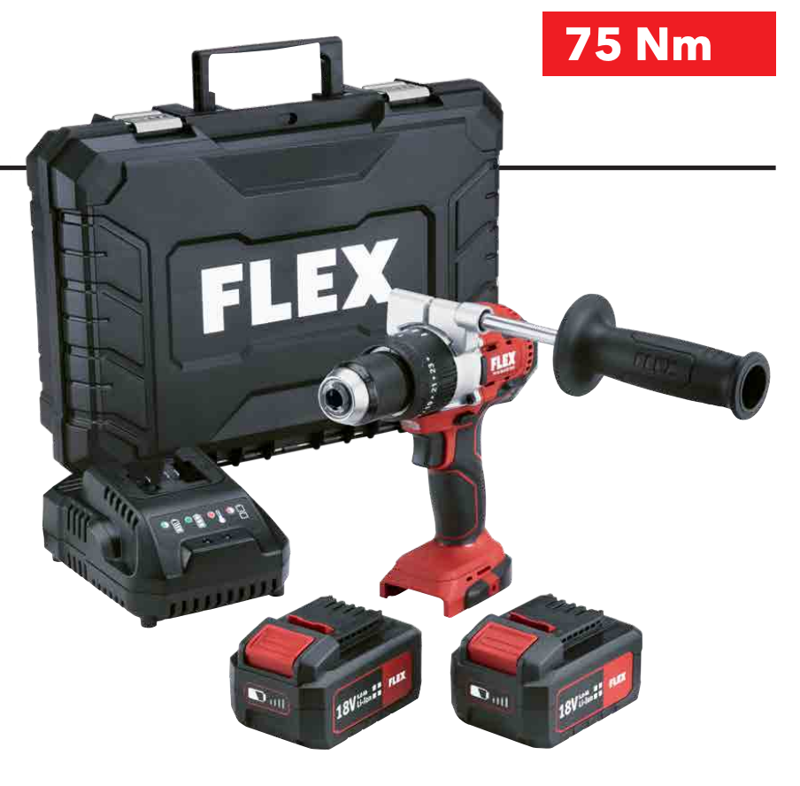 Trapano avvitatore a percussione a batteria PD 2G 18.0-EC FS55BC/5.0