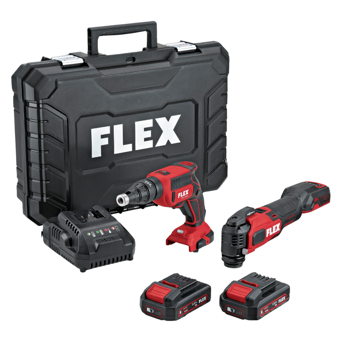 Coffret outil multifonction MT 18.0-EC + tournevis pour plaques de plâtre DW 45 18.0-EC