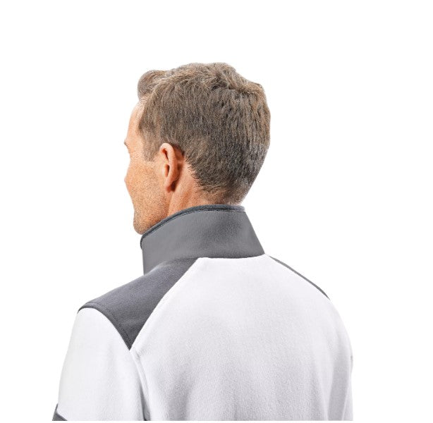 Veste polaire thermique à piles FLEX TF blanche 10.8/18.0 pour homme