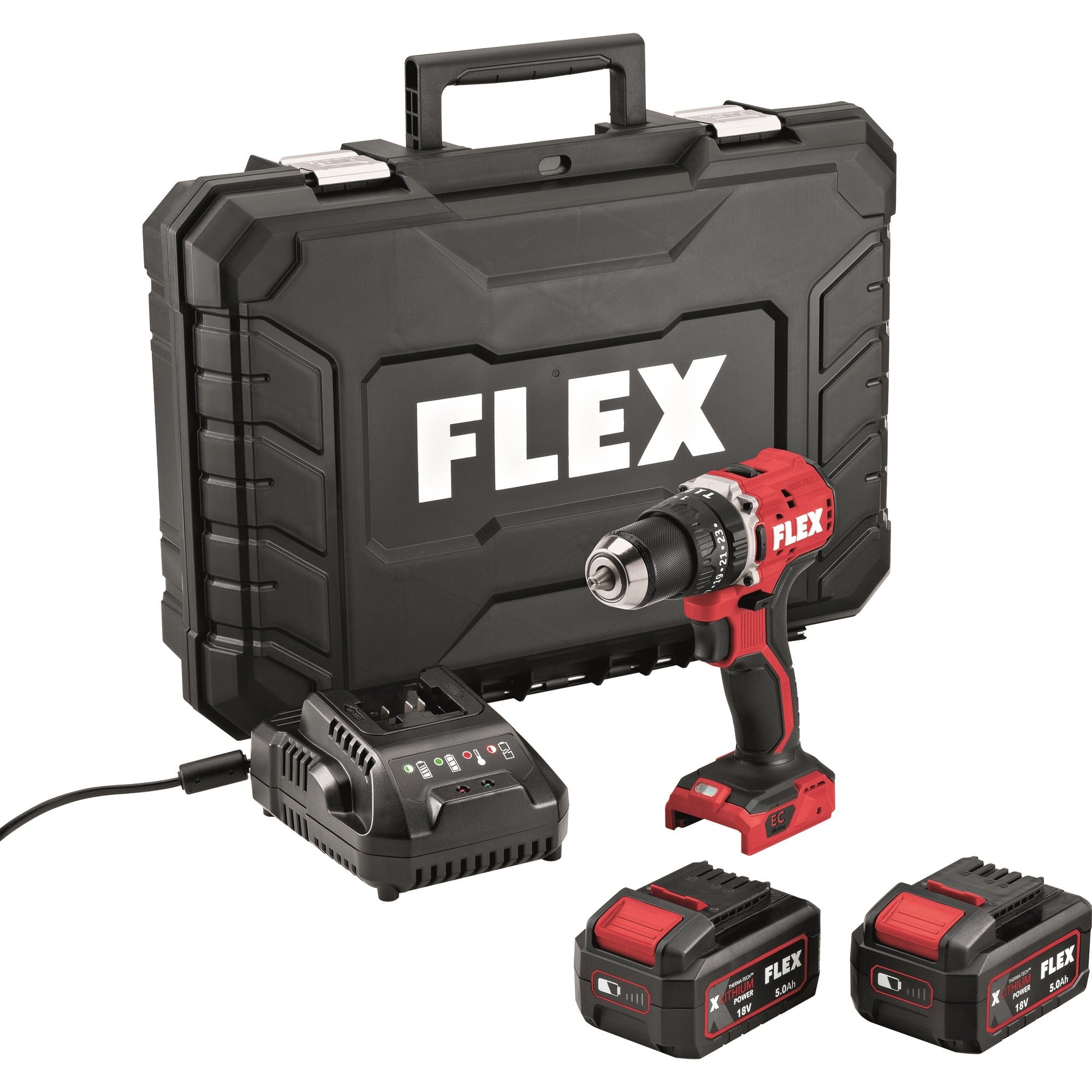 FLEX Trapano Avvitatore a percussione a batteria PD 2G 18.0-EC LD 55 TC